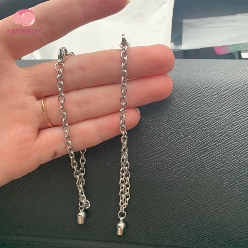 Set 2 Vòng Tay Inox Khóa Trái Tim Thời Trang Cho Cặp Đôi