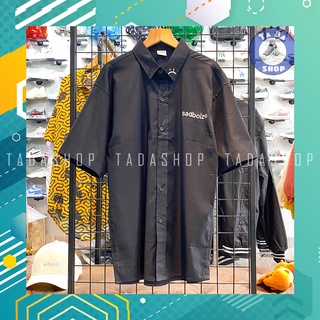 Áo sơmi oversize Nam Nữ SADBOIZ ảnh thật