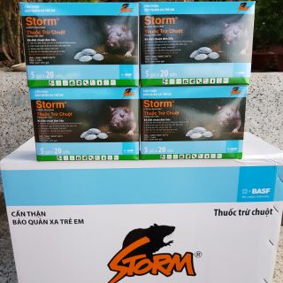 Hộp thuốc diệt chuột 5 gói x 20 viên