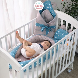 Nôi vải sơ sinh cho bé RUNA KIDS - chất liệu Cotton Hàn cao cấp, mềm mịn, thoáng mát, an toàn cho bé, giúp bé ngủ ngon