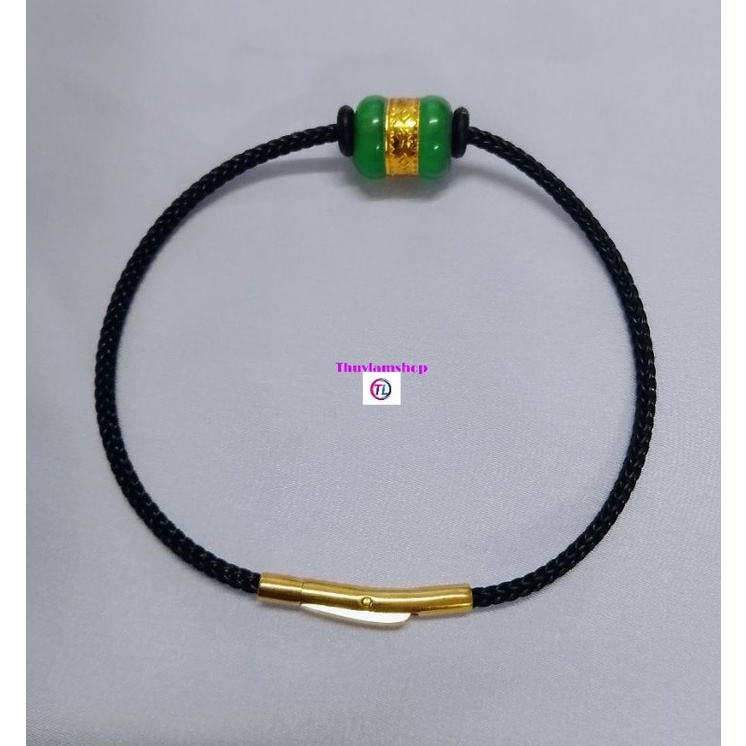 Vòng tay lu thống dát vàng định công danh đầu xuôi đuôi lọt trợ mệnh mộc hoả