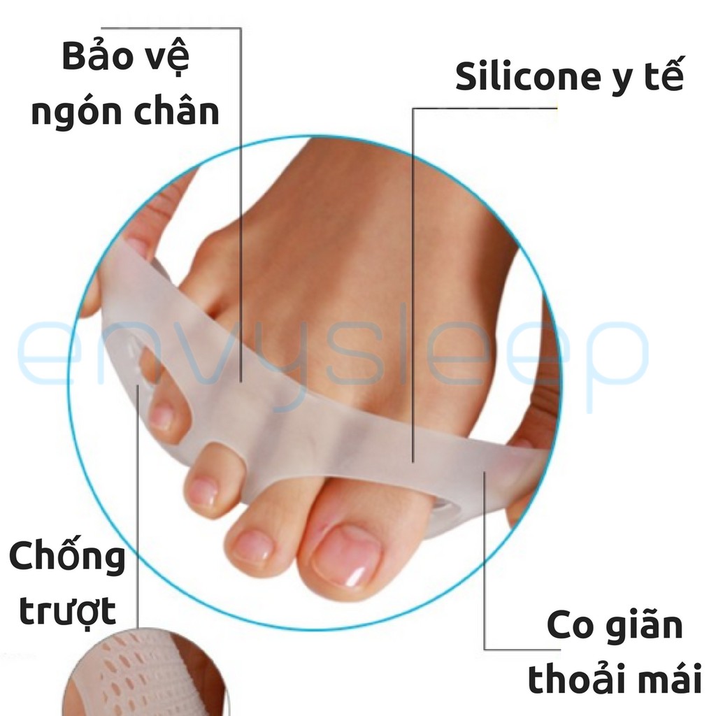 SIÊU SALE - Lót giày Silicon Envysleep chống chai, giảm đau các ngón khi mang giày cao gót, size 35-38