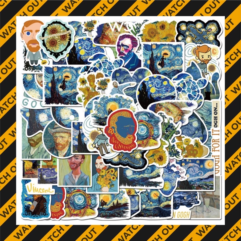 Set 40/50 stickers Van Gogh | WatchOut
