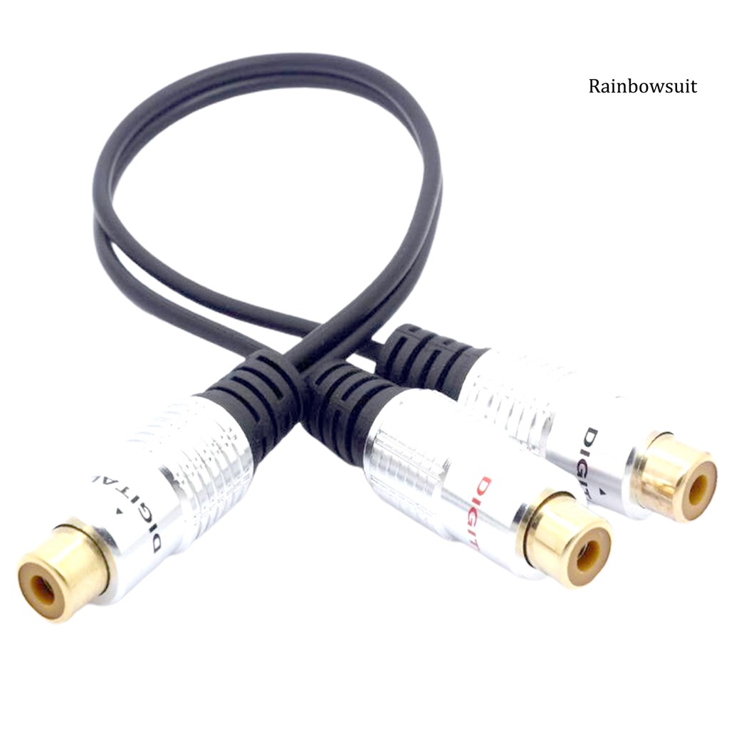 Cáp Chia Âm Thanh Hình Chữ Y Từ 2 Rca Cái Sang Rca