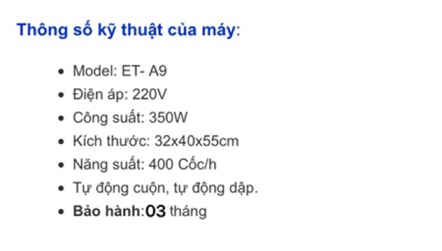 Máy dập cốc bán tự động Eton - A9,Máy  dán miệng ly bán tự động ET-A9 ( máy mới 96%)