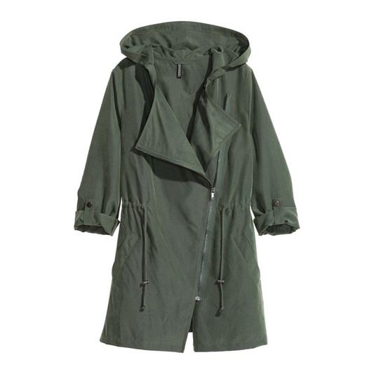 Áo parka kaki 1 lớp HM used