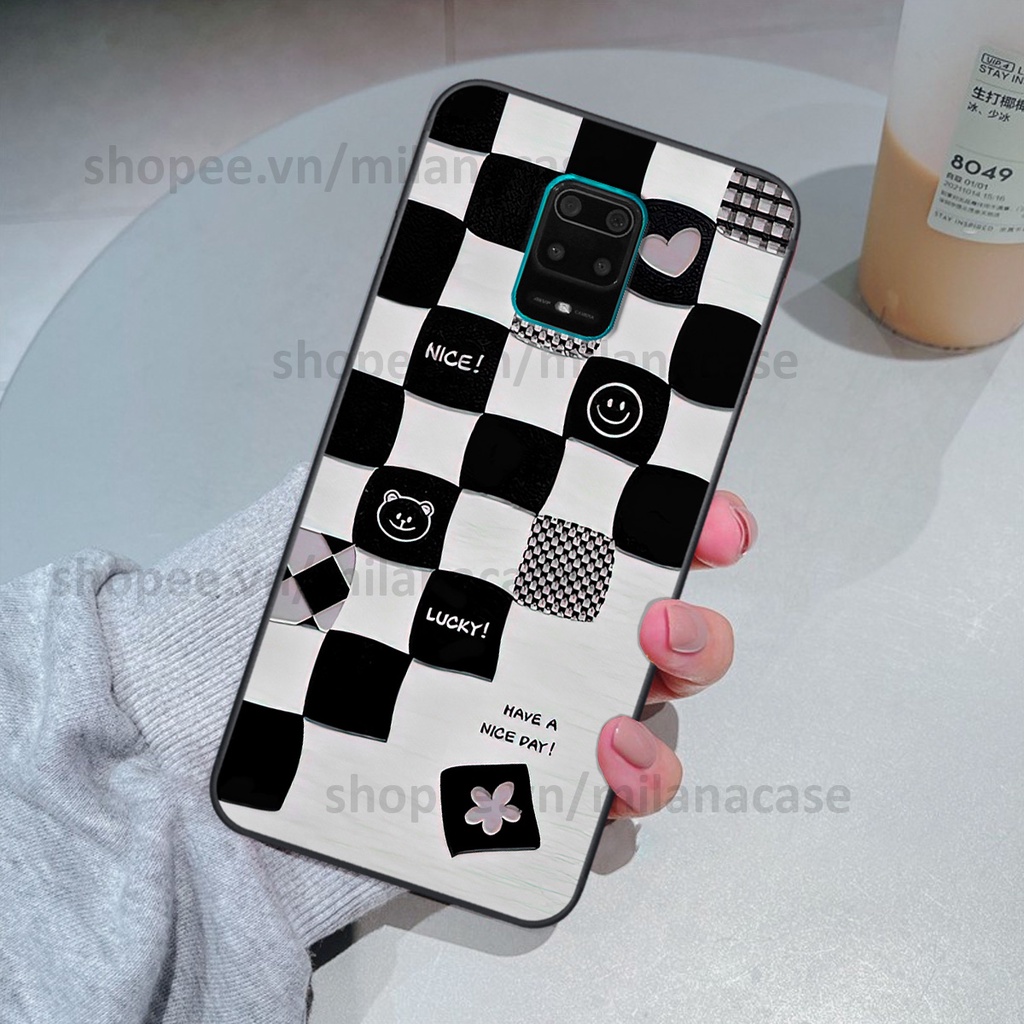 Ốp Xiaomi Redmi Note 9 / Note9s / Note 9 Pro in hình caro trái tim siêu đẹp, siêu nét đầy phong cách cá tính