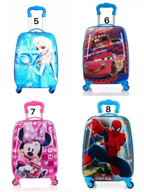 VALI KÉO TRẺ EM 18inch hàng có sẵn cho bé- nhiều mẫu lựa chọn