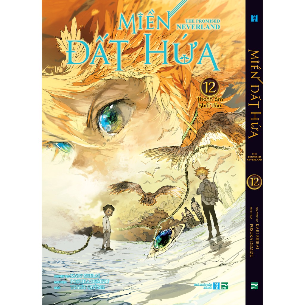 Sách - Miền Đất Hứa -The Promised Neverland - Tập12 - [Bìa Đen] Tặng Postcard Nhựa In Màu (Số lượng có hạn) | BigBuy360 - bigbuy360.vn