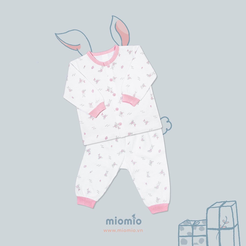 [Mã FAMAYFA2 giảm 10K đơn 50K] Bộ MioMio cài giữa dài tay 100% cotton mỏng mát