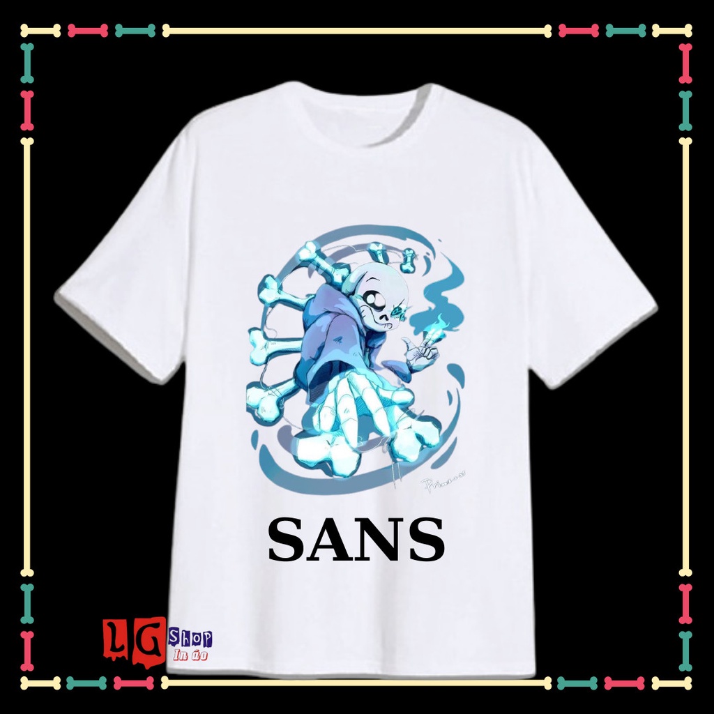 ÁO THUN IN HÌNH SANS UNDERTABLE - BIỆT ĐỘI GANGSTER CHO BÉ TRAI ( TỪ 10KG ĐẾN 90KG)