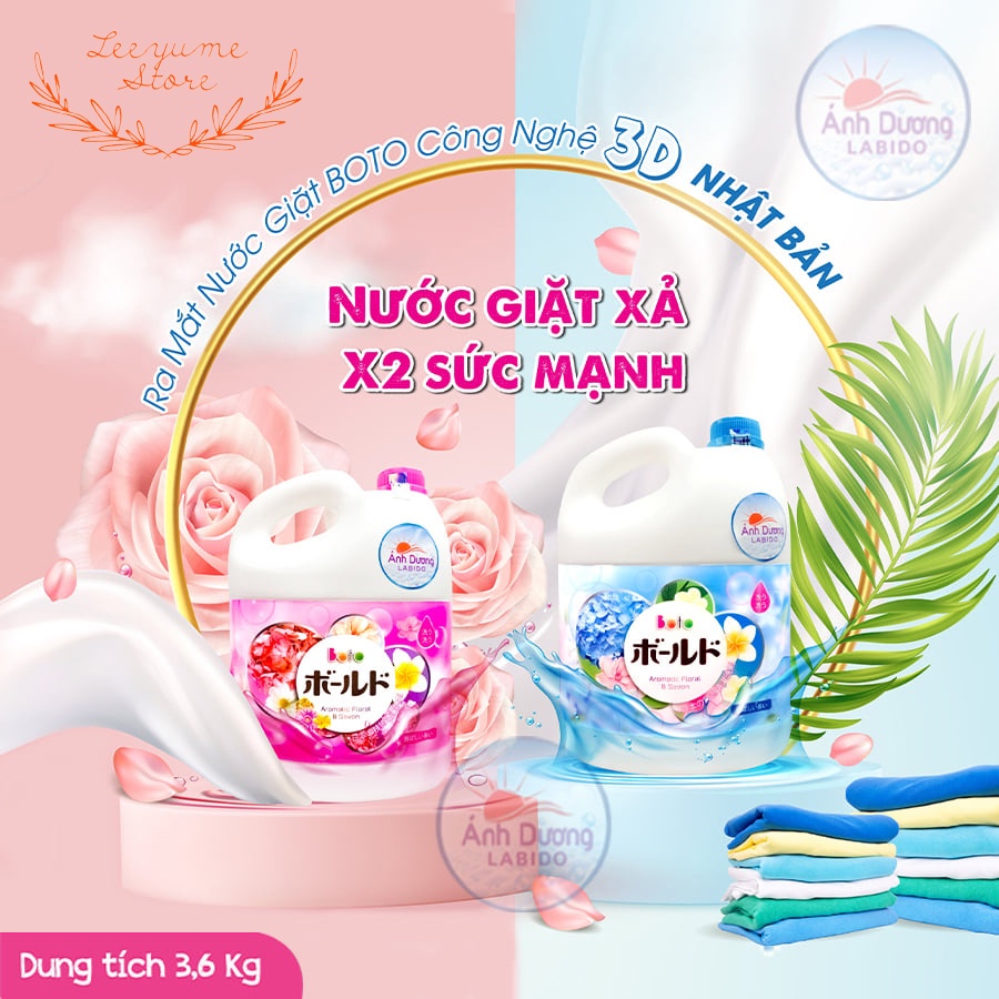 Nước giặt BOTO ánh dương 3,6L
