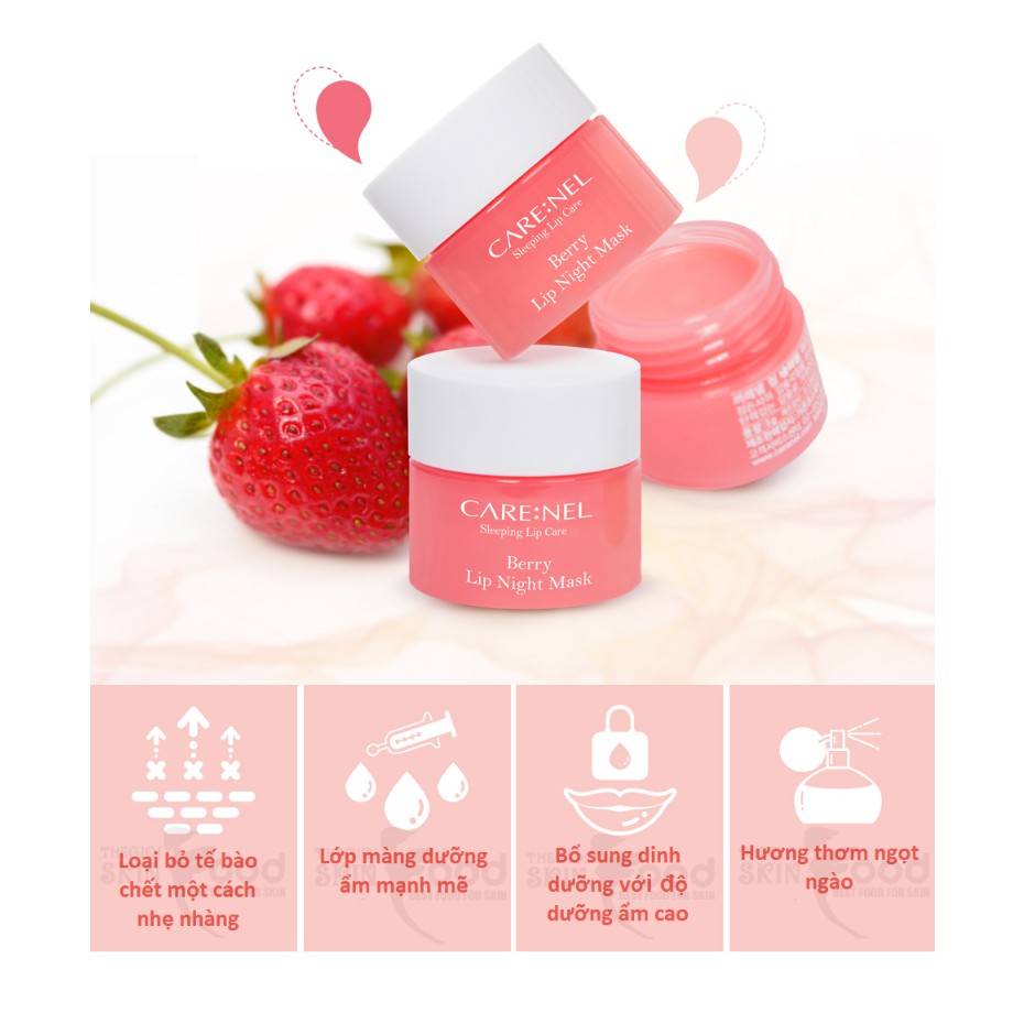 Mặt nạ ngủ môi Care:nel Lip Night Mask 5g - hàng chính hãng