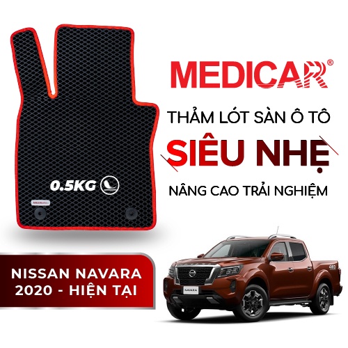 MEDICAR - Thảm Lót Sàn ô tô Nissan Navara (2021 - Hiện tại)