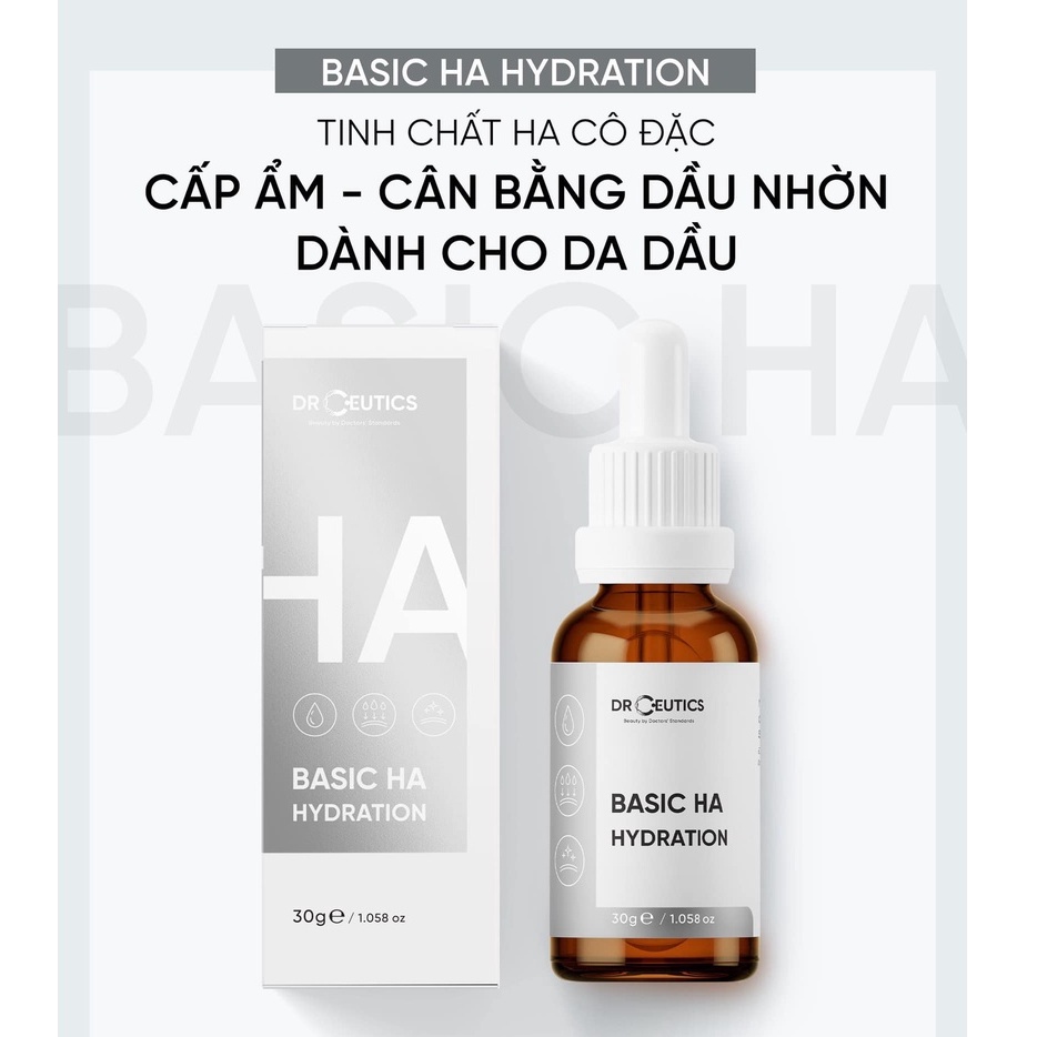 Serum HA Basic Hydration Drceutics Cho Da Dầu Mụn 30ml