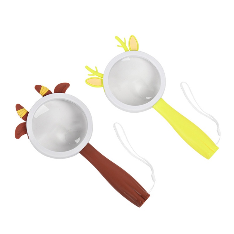 Kính Lúp Cầm Tay Chống Rơi Hình Thú Hoạt Hình Cho Trẻ Em