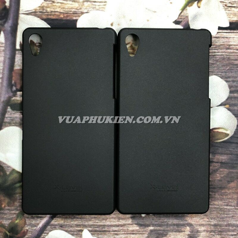 Ốp lưng silicone dẻo màu đen hãng X-Level Guardian cho Sony Xperia Z5, Z4, Z3, Z2, Z1, Z siêu mỏng 0.8 mm