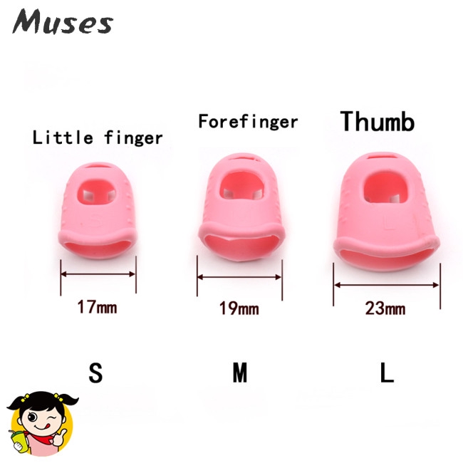 Set 5 nắp Silicone nhiều màu đeo bảo vệ đầu ngón tay tiện dụng chơi đàn ghi ta