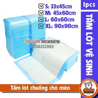 Tấm lót chuồng vệ sinh chó mèo - lẻ 1 cái