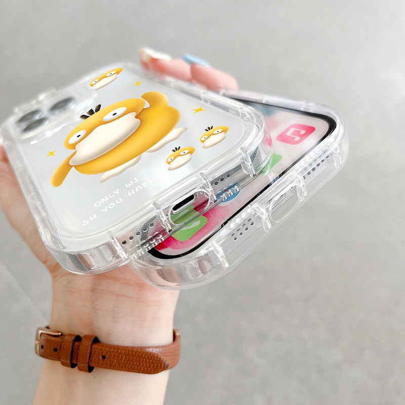 Suntaiho Ốp lưng iphone  Ốp Điện Thoại Mềm Trong Suốt In Hình Vịt Dễ Thương Cho iPhone 14 11 Pro 7 Plus 8 Plus 11 12 13 Pro max XS XR XS max