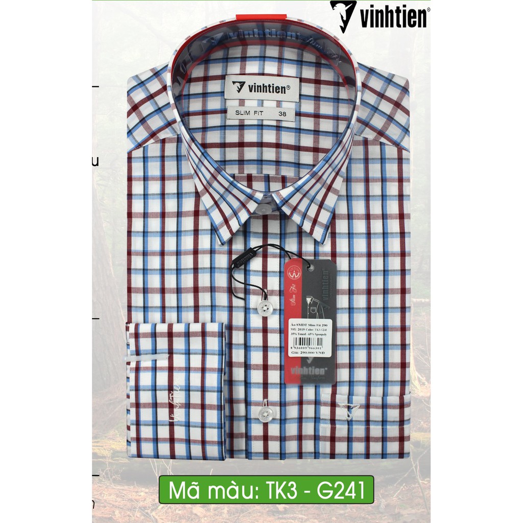 ÁO SƠ MI DÀI TAY SLIMFIT 290 VĨNH TIẾN | BigBuy360 - bigbuy360.vn