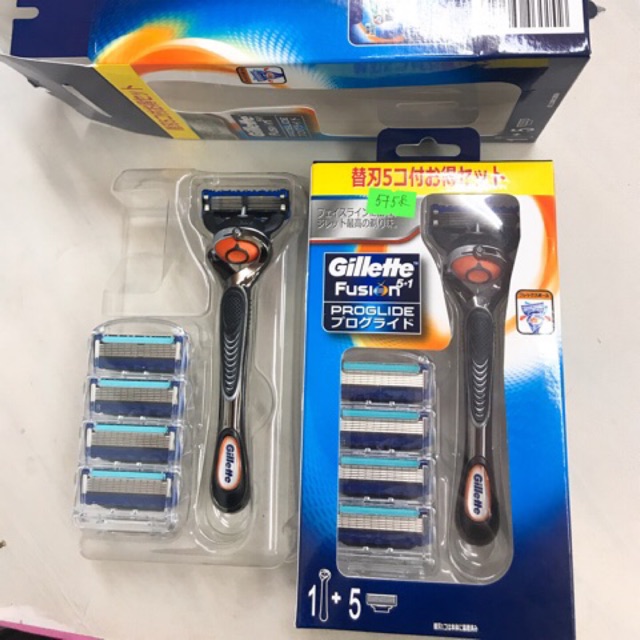 Dao Cạo Râu Gillette Fusion ProGlide 5+1 – Nhật Bản