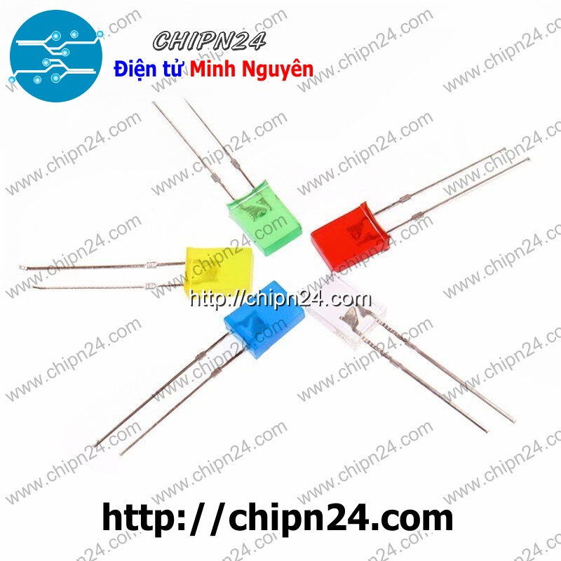 [25 CON] Led Dẹp 2x5x7mm Vỏ Đục (2x5x7) - [Chọn Loại]