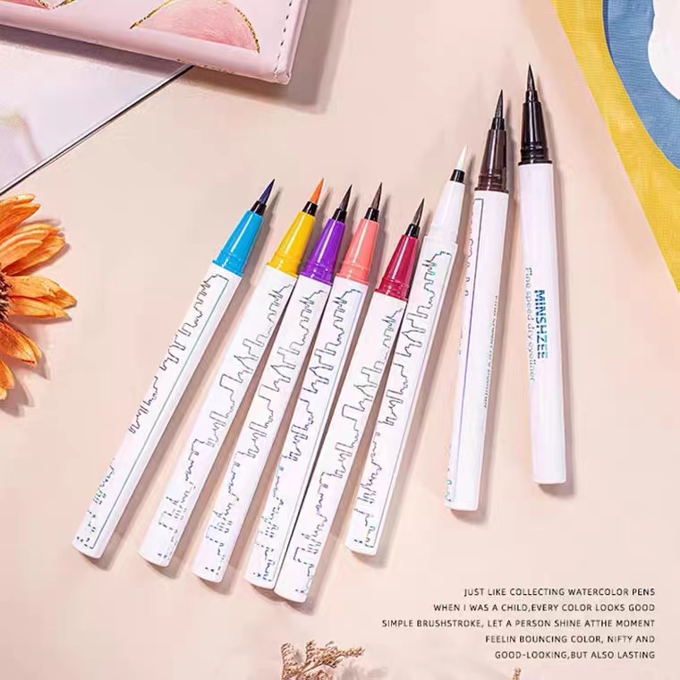 Bút Kẻ Mắt MINSHZEE Màu Sắc Kẹo Ngọt Chống Thấm Nước Chống Nhòe Lâu Trôi