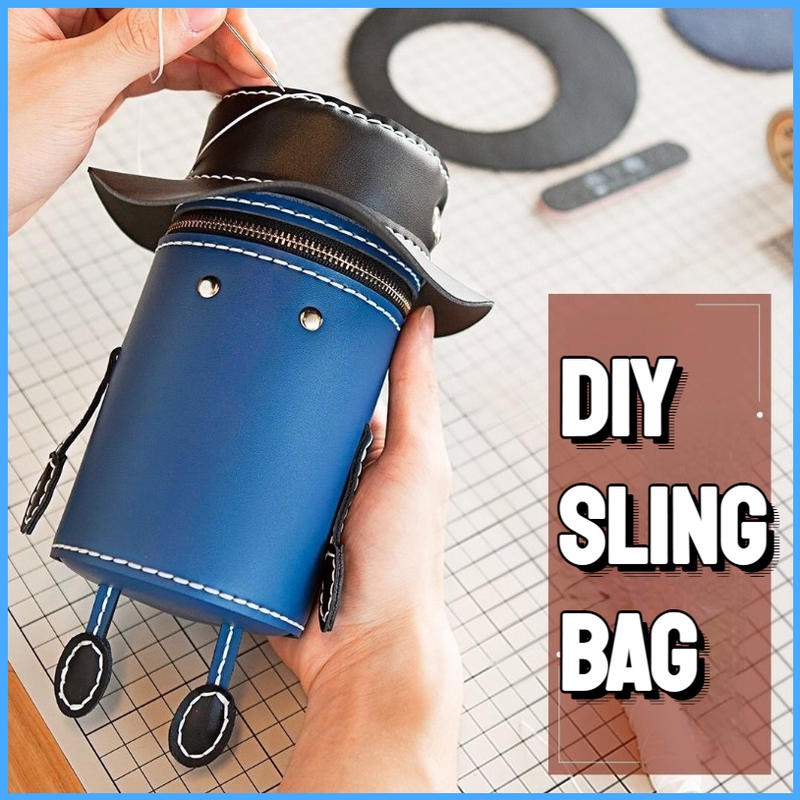Bộ Dụng Cụ Đan Túi Đeo Vai / Túi Đeo Chéo DIY Dễ Thương