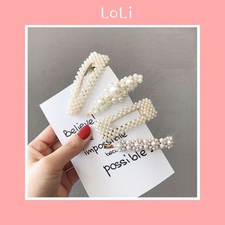 Sét 4 Kẹp Tóc Đính Ngọc Hàn Quốc - Loli.phukienthoitrang