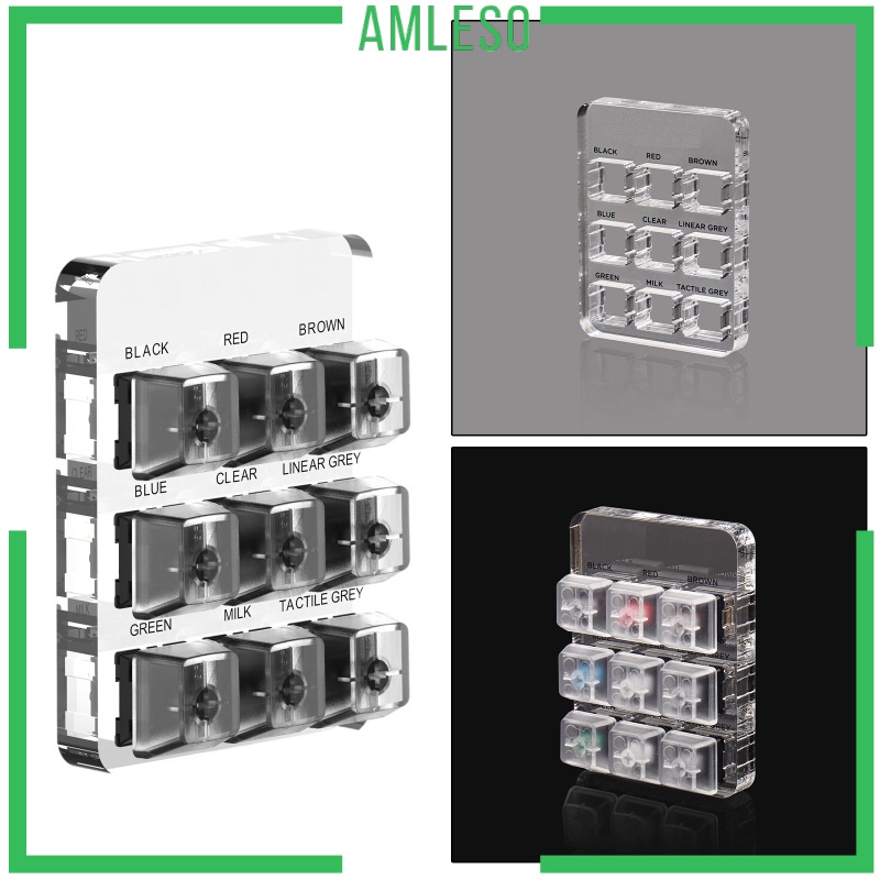 [AMLESO] Sampler Keycap MX Switch Tool 9-Key Switch Tester for Cherry Keyboard