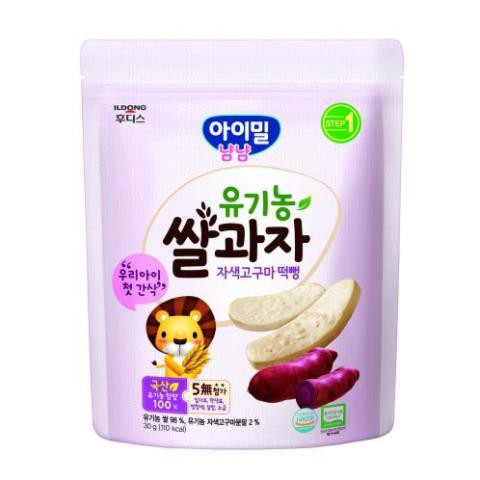 Bánh gạo hữu cơ cho bé ăn dặm ILDONG Hàn Quốc (date 2021)