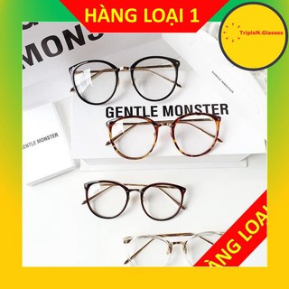 Gọng kính cận mắt mèo kim loại A126 kèm tròng 0 độ chống ánh sáng bảo vệ mắt trước màn hình