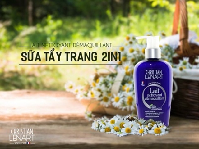 Sữa Tẩy Trang 2 in 1 Lait Nettoyant Christian Lenart