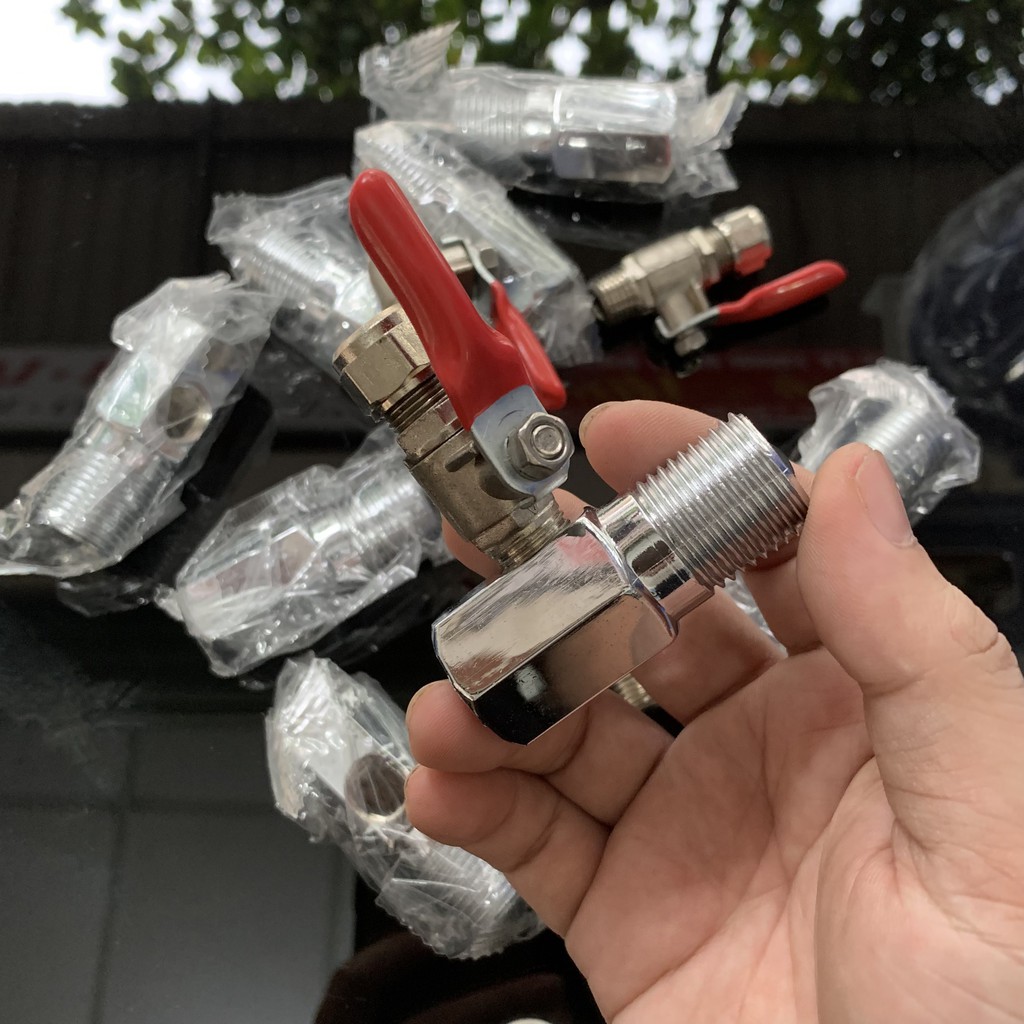 Khẩu khóa inox máy lọc nước, van chia nước đầu vào cho máy lọc nước