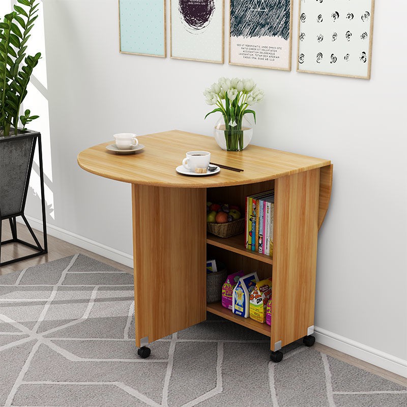 bàn ăn gấp IKEA căn hộ nhỏ đa chức năng hình chữ nhật có thể thu vào đơn giản và dễ dàng