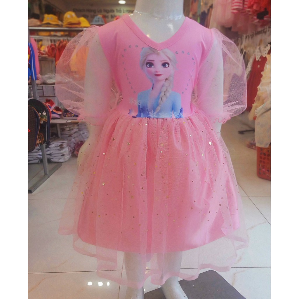 Đầm elsa cho bé gái