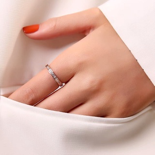 Nhẫn cặp đôi LAMY Semi Eternity Ring 8018