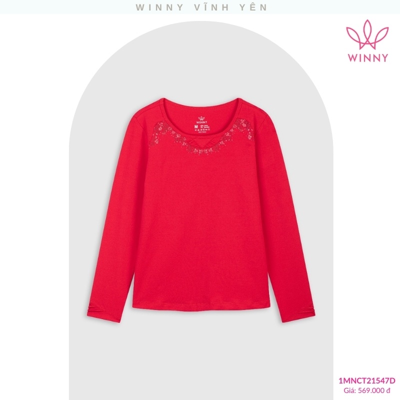 Bộ đồ cotton dài tay quần dài Winny - 1MNCT21547D