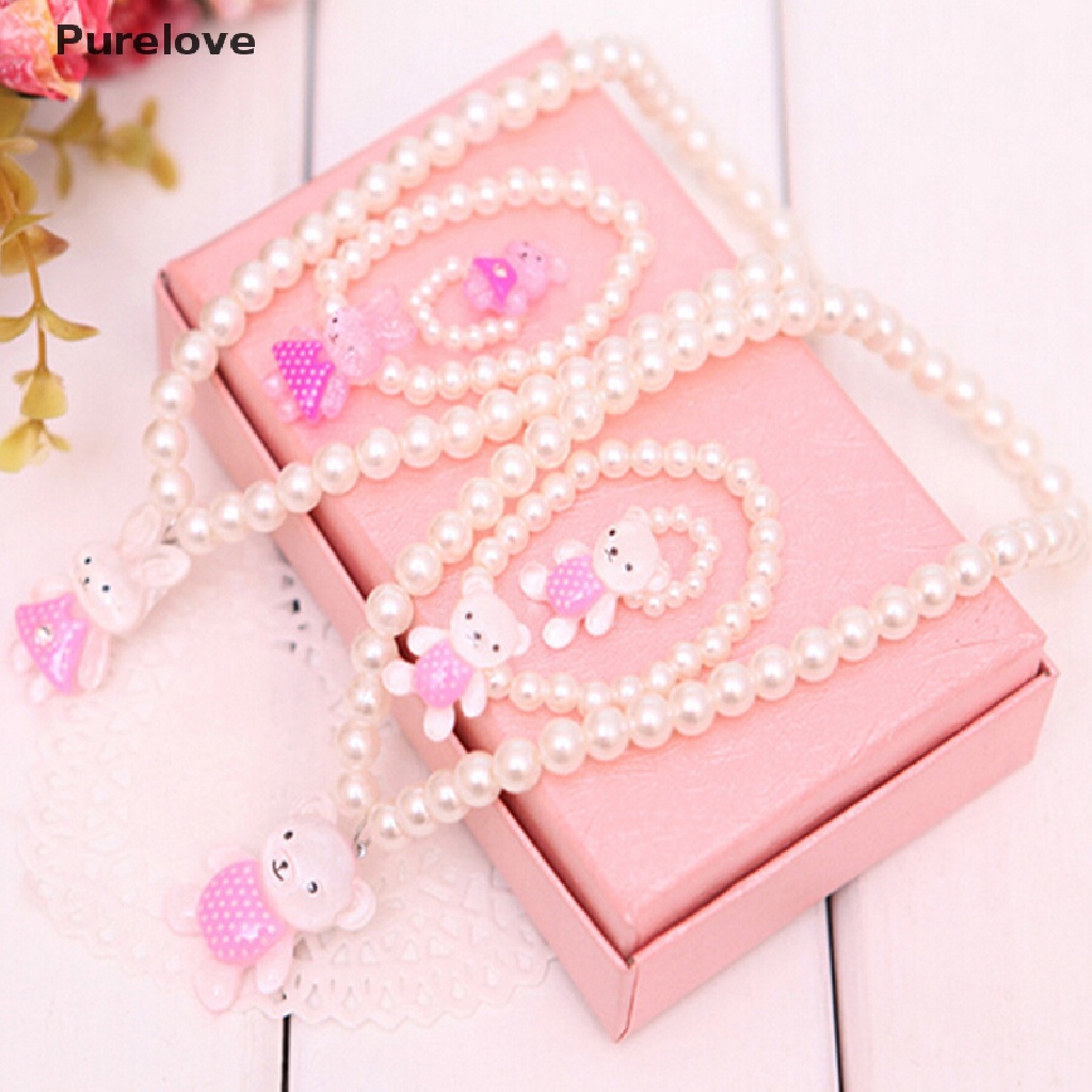 Bộ Vòng Tay + Vòng Tay + Nhẫn Ngọc Trai Phong Cách Công Chúa