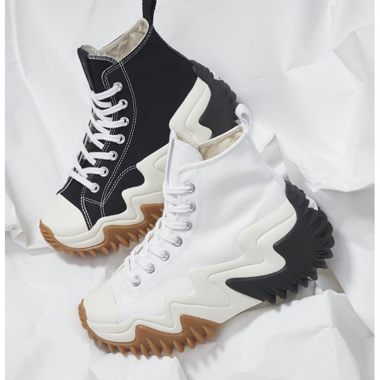 GIÀY CV RUN STAR HIKE MOTION ĐẾ CAO LAI AU CV RUN MOTION ĐEN TRẮNG CỔ CAO BẢN CAO [ FULL BOX + FREE SHIP ]