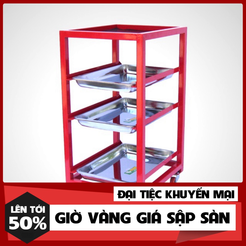 [ Dụng Cụ Số Pro ]. Giá Để Phụ Tùng Có 3 Máng Inox