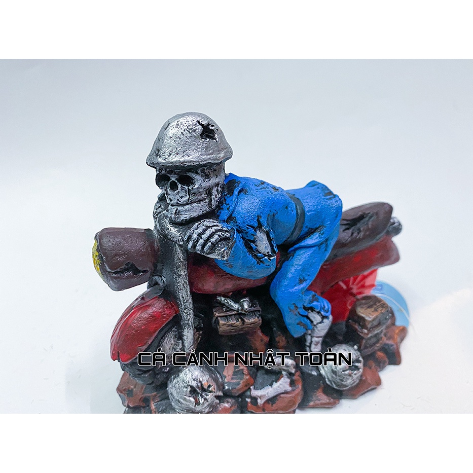 TIỂU CẢNH MÔ TÔ TRANG TRÍ BỂ CÁ TIỂU CẢNH 14X6X12CM