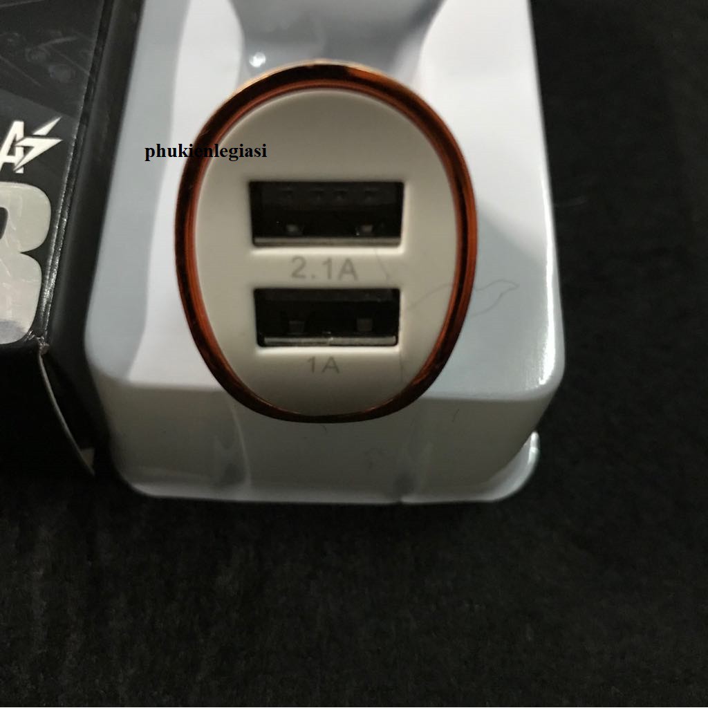 Bộ sạc xe hơi 2 cổng USB 5V