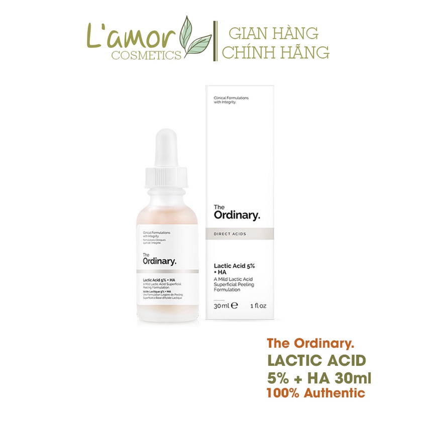 [ BILL CHÍNH HÃNG] Serum AHA tẩy da chết The Ordinary Lactic Acid 5% + HA 30ml