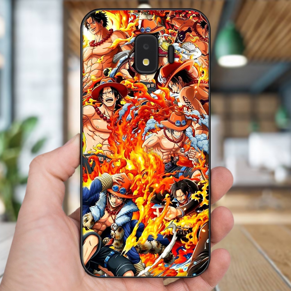 Ốp lưng Samsung J2 Core, J2 Pro 2018 viền đen in hình Ace One Piece