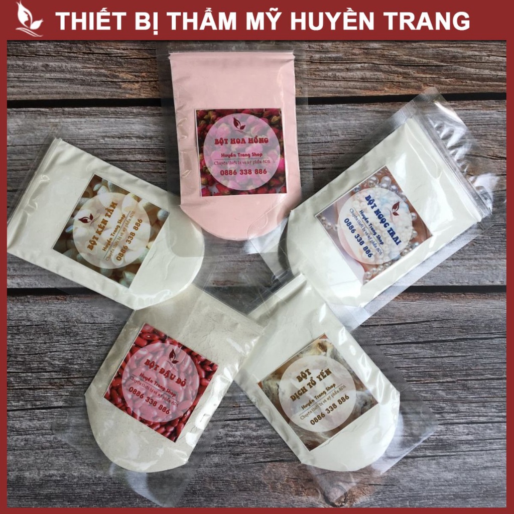 Mặt Nạ Trắng Da Handmade: Hoa Hồng, Ngọc Trai, Đậu Đỏ, Khoai Tây, Cám Gạo ...  - Thẩm Mỹ Huyền Trang NANOCEE
