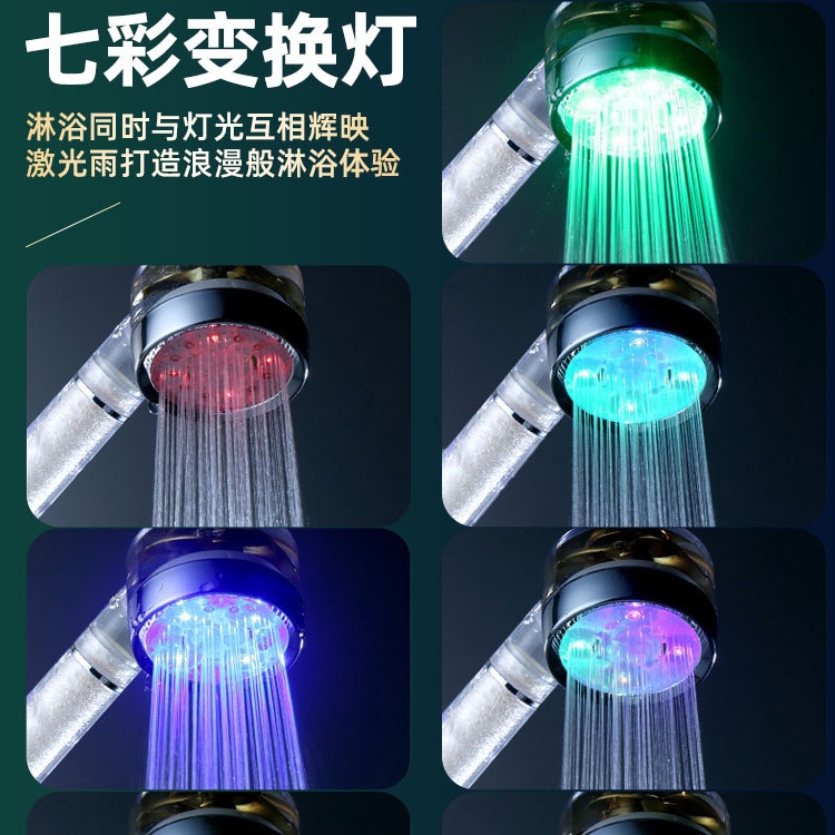 Đầu Vòi Hoa Sen Có Đèn LED Thay Đổi Màu Sắc Theo Nhiệt Độ