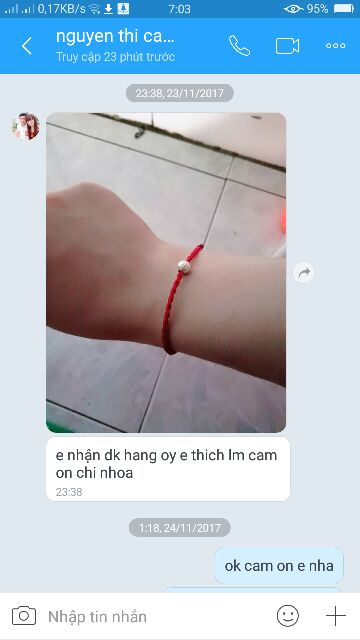Vòng chỉ đỏ may mắn mix bạc ta cực xinh mà giá lại siêu rẻ | BigBuy360 - bigbuy360.vn