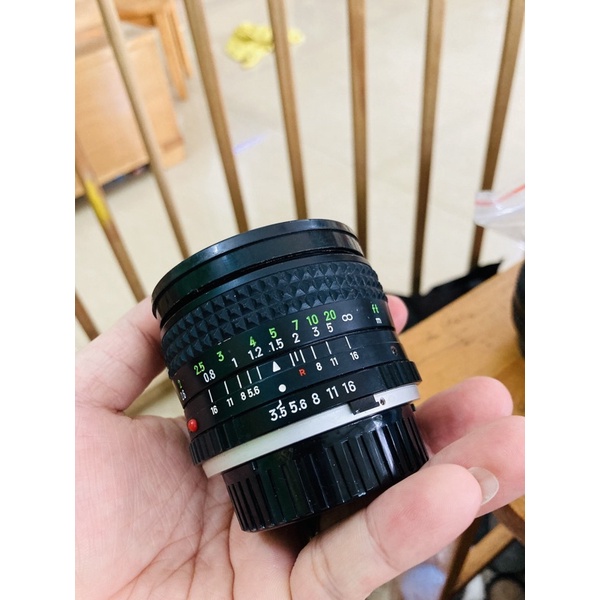 Lens góc rộng Minolta MC 28f3.5 ngàm MD, Lens Minolta 28mm f3.5 dùng cho SRT101, SRT Super, SR505, X700, X500...